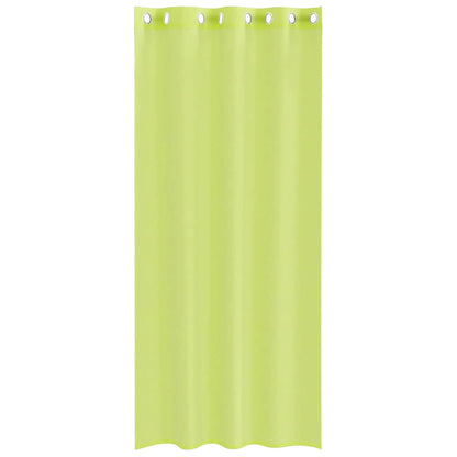 vidaXL Voile Vorhänge mit Ösen 2 Stk. Apfelgrün 140x245 cm