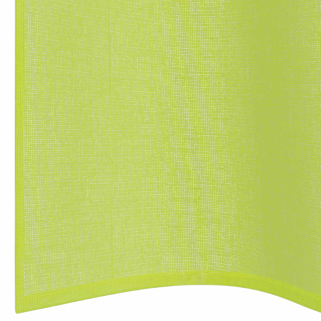 vidaXL Voile Vorhänge mit Ösen 2 Stk. Apfelgrün 140x260 cm