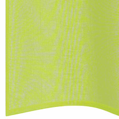 vidaXL Voile Vorhänge mit Ösen 2 Stk. Apfelgrün 140x260 cm