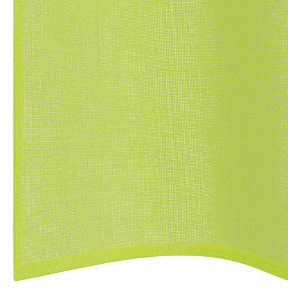 vidaXL Voile Vorhänge mit Ösen 2 Stk. Apfelgrün 140x300 cm