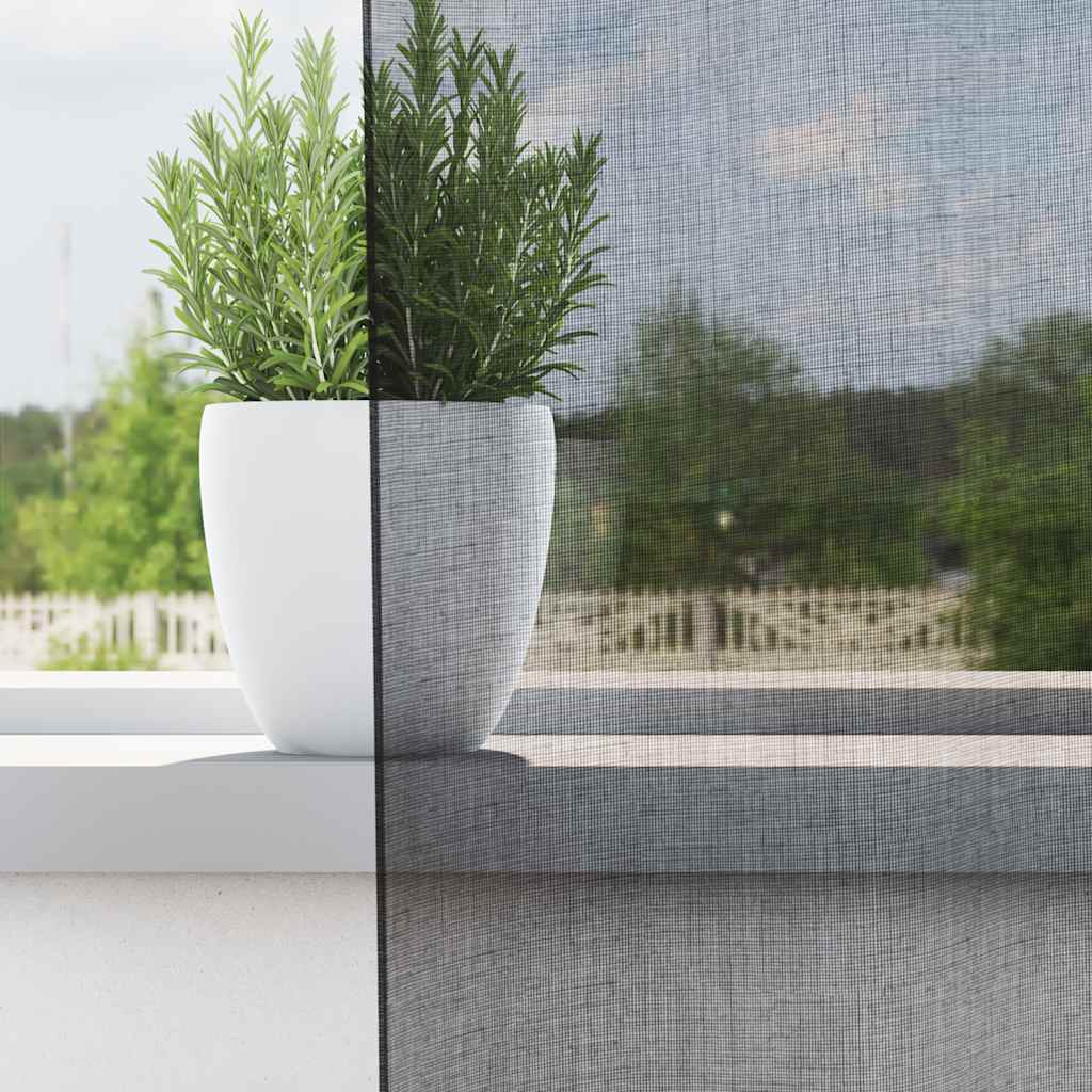 vidaXL Voilages à œillets 2 pcs Noir 140x225 cm