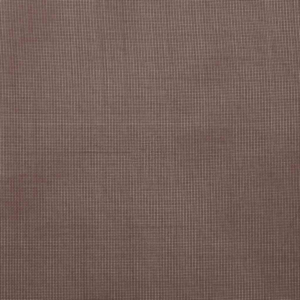 vidaXL Voile Vorhänge mit Ösen 2 Stk. Braun 140x140 cm