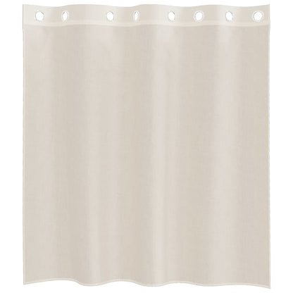 vidaXL Voile Vorhänge mit Ösen 2 Stk. Creme 140x140 cm