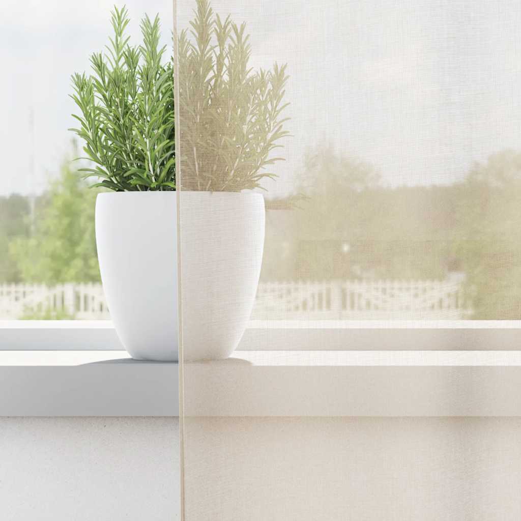 vidaXL Voile Vorhänge mit Ösen 2 Stk. Creme 140x245 cm