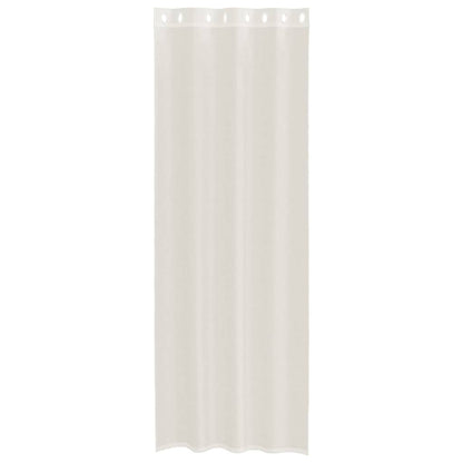vidaXL Rideaux voilages à œillets 2 pcs Crème 140x260 cm