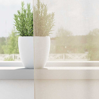 vidaXL Voile Vorhänge mit Ösen 2 Stk. Creme 140x300 cm