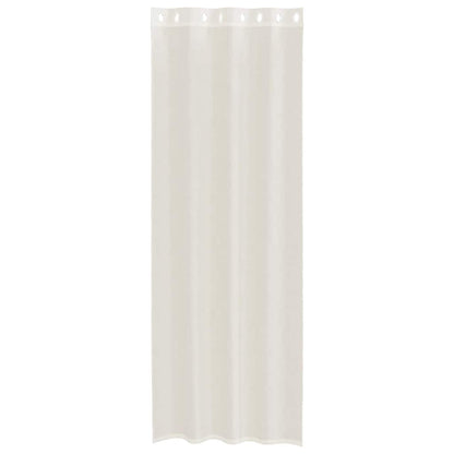 vidaXL Voile Vorhänge mit Ösen 2 Stk. Creme 140x300 cm