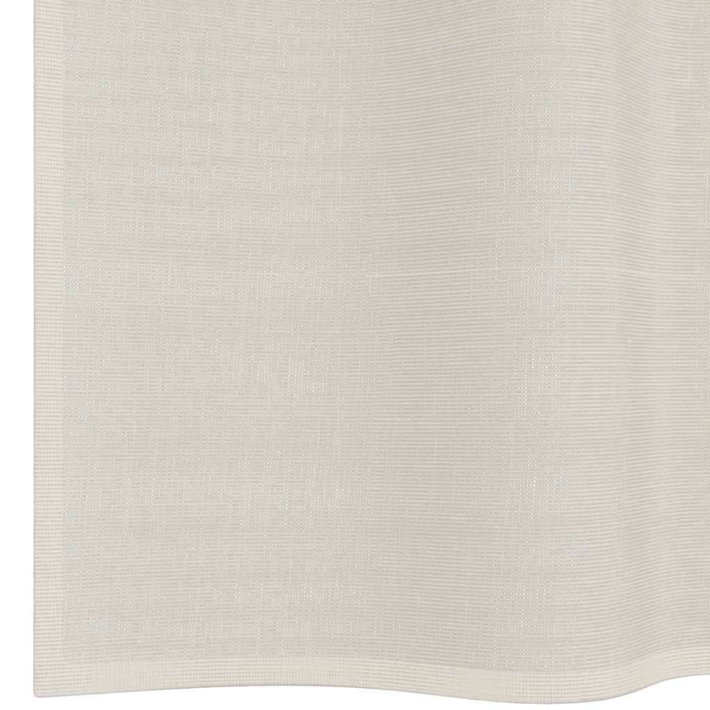 vidaXL Voile Vorhänge mit Ösen 2 Stk. Creme 140x300 cm