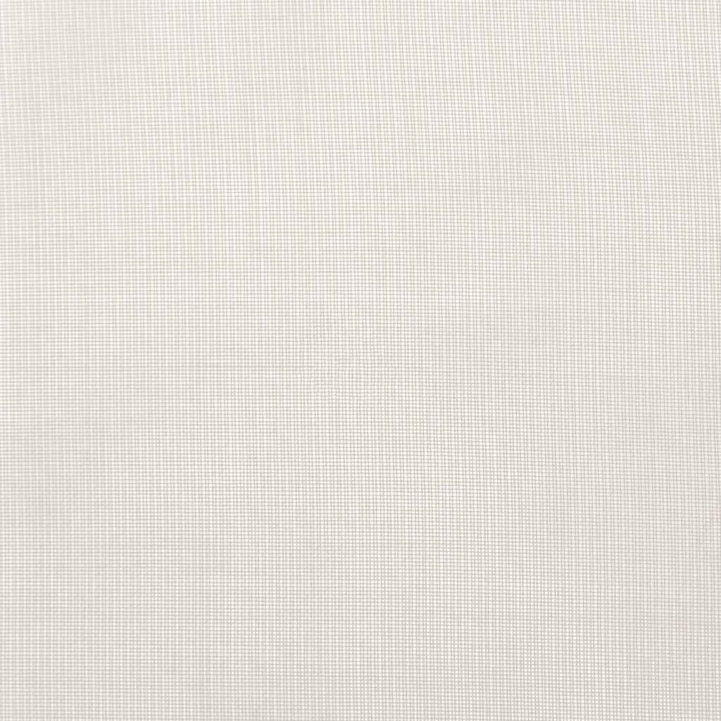 vidaXL Voile Vorhänge mit Ösen 2 Stk. Creme 140x300 cm