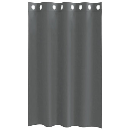 vidaXL Voile Vorhänge mit Ösen 2 Stk. Dunkelgrau 140x175 cm