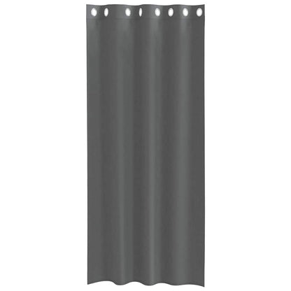 vidaXL Voile Vorhänge mit Ösen 2 Stk. Dunkelgrau 140x225 cm