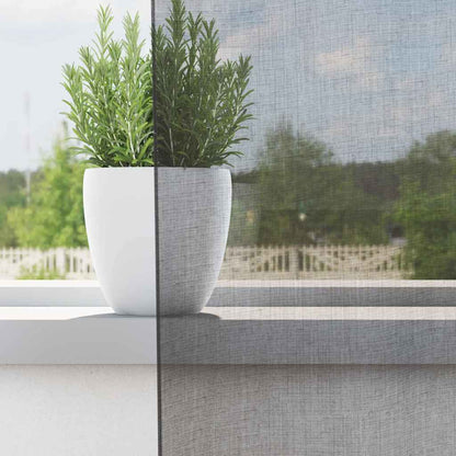 vidaXL Rideaux voilages à œillets 2 pcs Gris foncé 140x245 cm