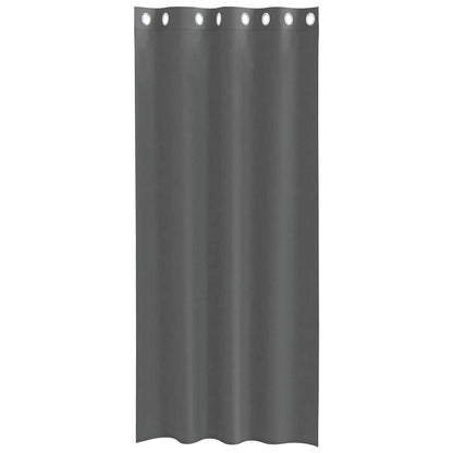 vidaXL Rideaux voilages à œillets 2 pcs Gris foncé 140x245 cm