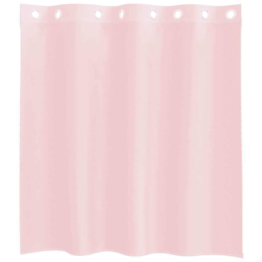 vidaXL Voile Vorhänge mit Ösen 2 Stk. Hellrosa 140x140 cm