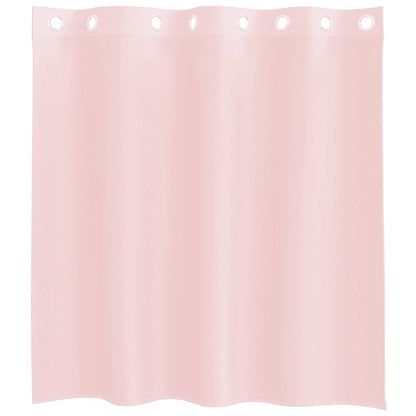 vidaXL Voile Vorhänge mit Ösen 2 Stk. Hellrosa 140x140 cm