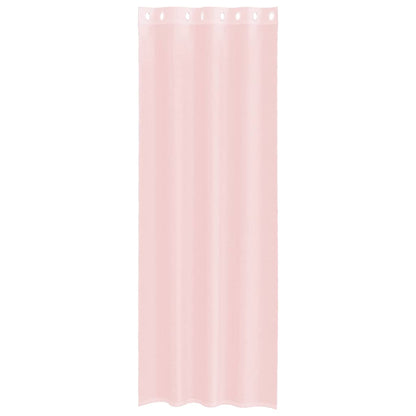 vidaXL Voile Vorhänge mit Ösen 2 Stk. Hellrosa 140x260 cm