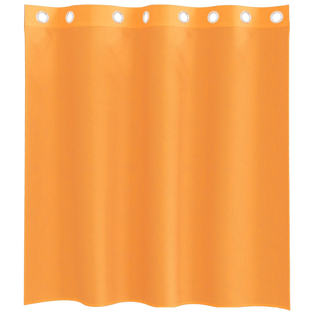 vidaXL Rideaux voilages à œillets 2 pcs Orange 140x140 cm
