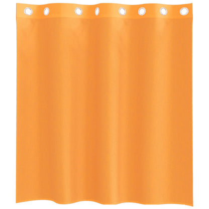 vidaXL Rideaux voilages à œillets 2 pcs Orange 140x140 cm