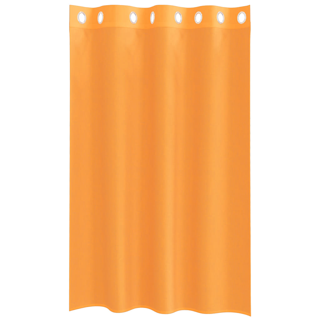 vidaXL Voile Vorhänge mit Ösen 2 Stk. Orange 140x175 cm