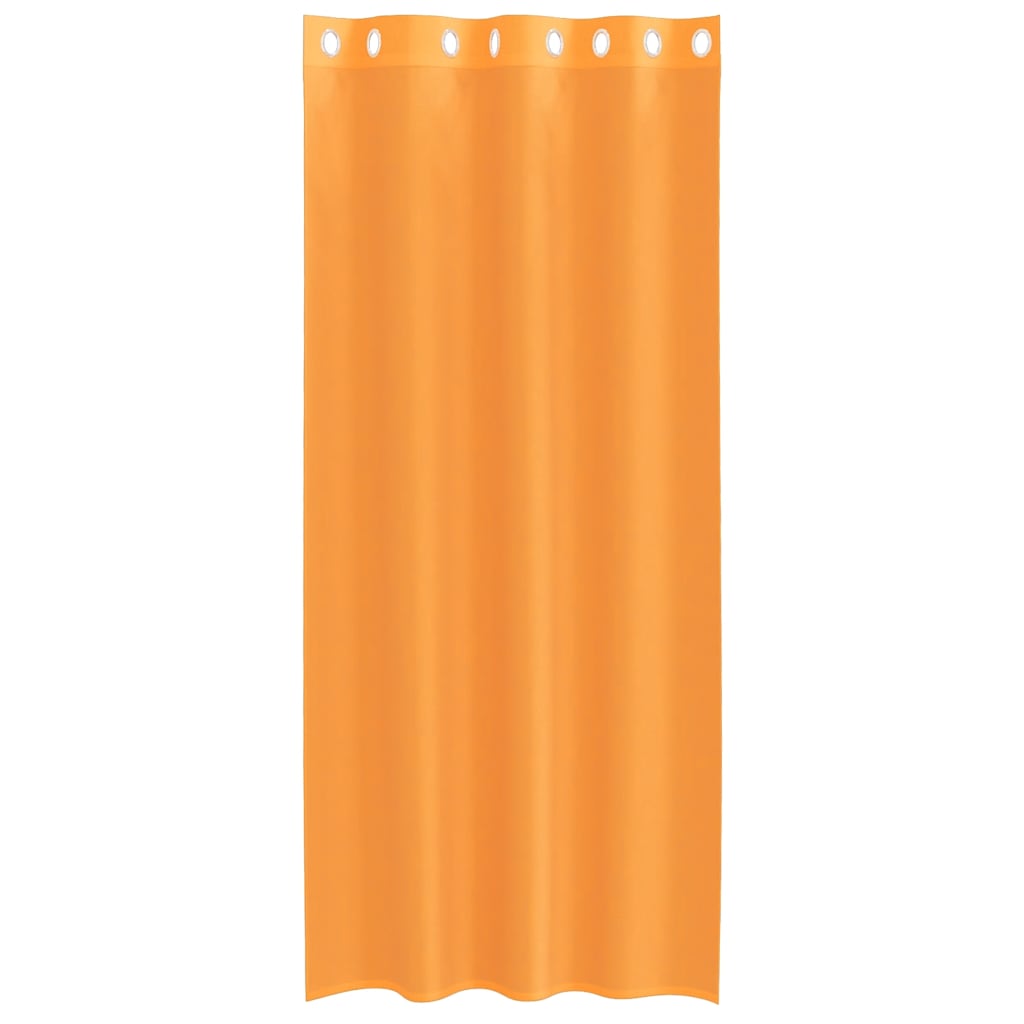 vidaXL Voile Vorhänge mit Ösen 2 Stk. Orange 140x225 cm