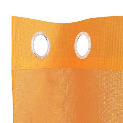 vidaXL Voile Vorhänge mit Ösen 2 Stk. Orange 140x260 cm