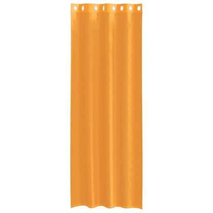 vidaXL Voilages à œillets 2 pcs Orange 140x300 cm