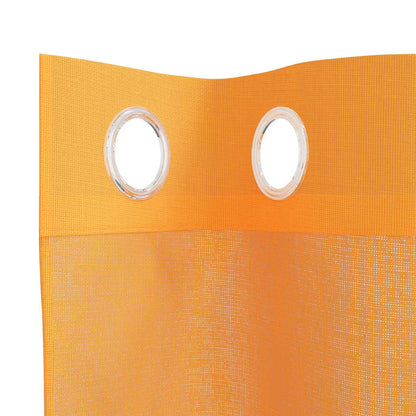 vidaXL Voilages à œillets 2 pcs Orange 140x300 cm