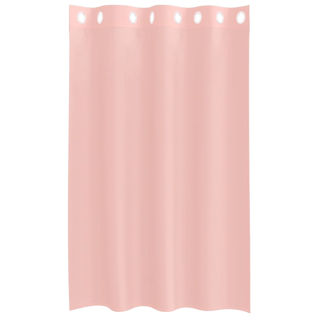 vidaXL Voilages à œillets 2 pcs Rose 140x175 cm