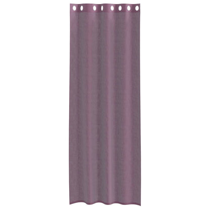 vidaXL Voile Vorhänge mit Ösen 2 Stk. Lila 140x260 cm