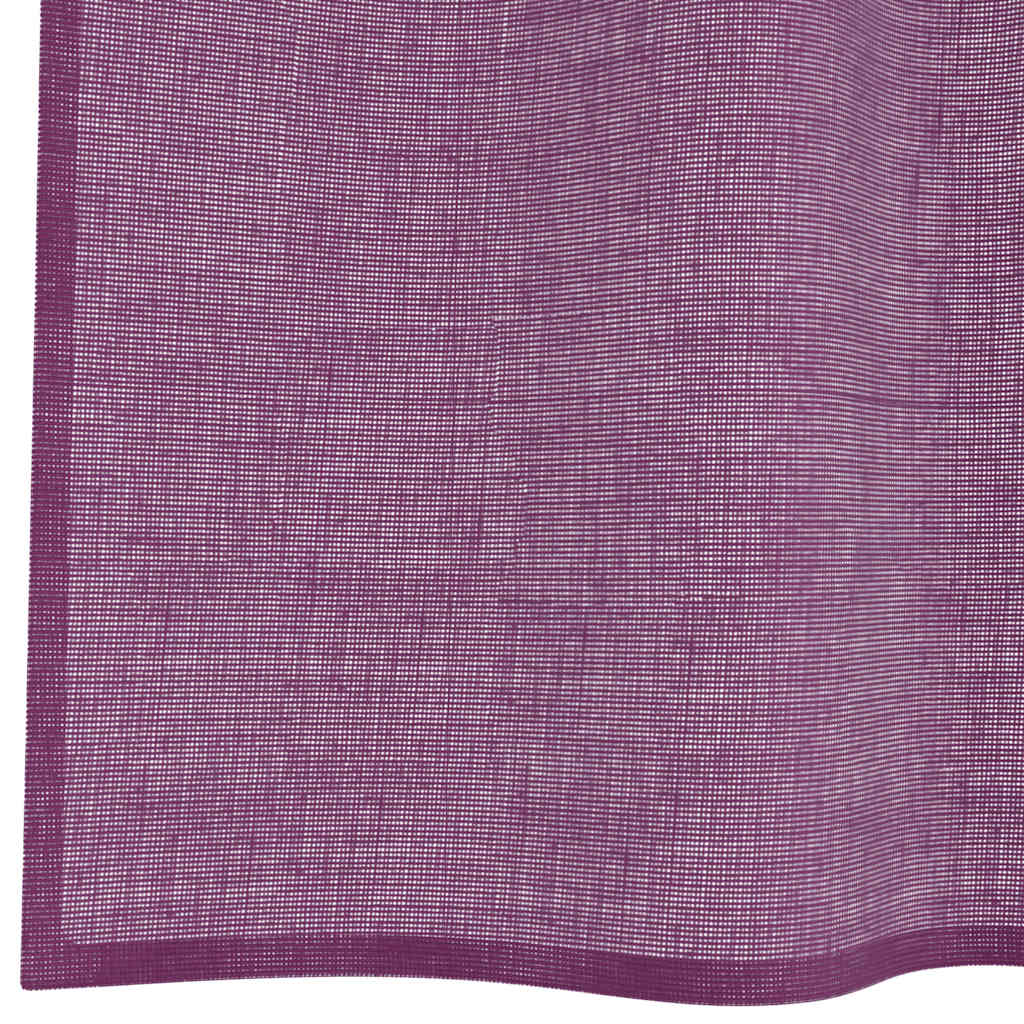 vidaXL Voile Vorhänge mit Ösen 2 Stk. Lila 140x260 cm