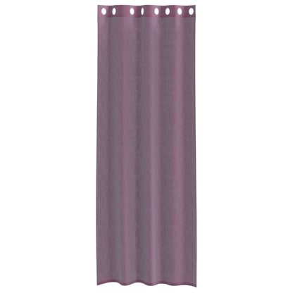 vidaXL Voile Vorhänge mit Ösen 2 Stk. Lila 140x300 cm