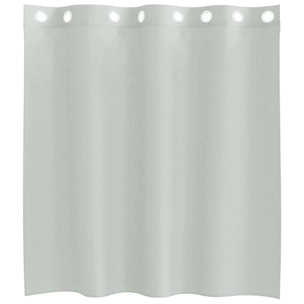 vidaXL Voile Vorhänge mit Ösen 2 Stk. Hellgrau 140x140 cm