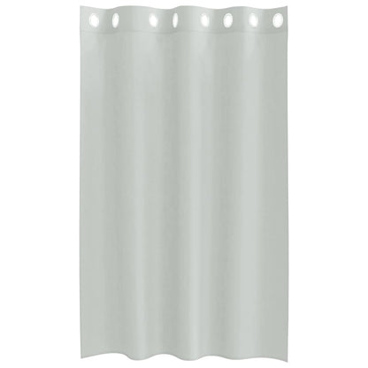 vidaXL Voile Vorhänge mit Ösen 2 Stk. Hellgrau 140x175 cm