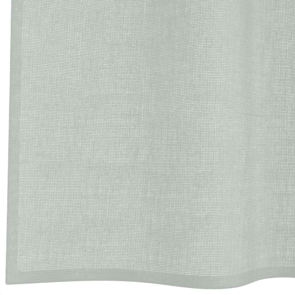 vidaXL Voile Vorhänge mit Ösen 2 Stk. Hellgrau 140x175 cm