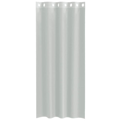vidaXL Voile Vorhänge mit Ösen 2 Stk. Hellgrau 140x225 cm