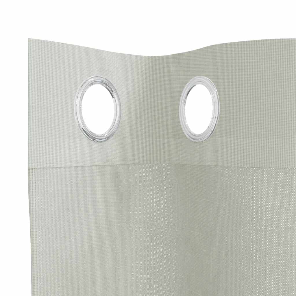 vidaXL Voile Vorhänge mit Ösen 2 Stk. Hellgrau 140x225 cm