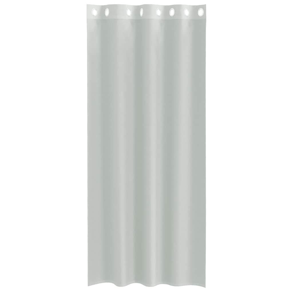 vidaXL Voile Vorhänge mit Ösen 2 Stk. Hellgrau 140x245 cm