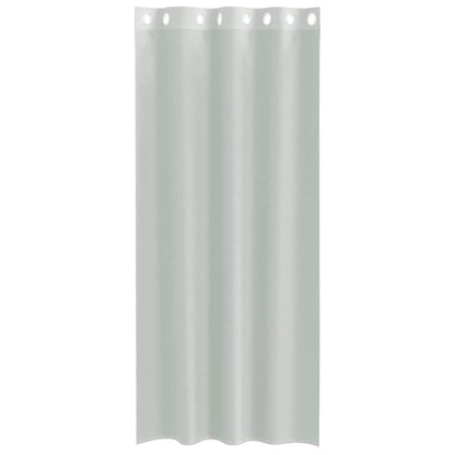 vidaXL Voile Vorhänge mit Ösen 2 Stk. Hellgrau 140x245 cm
