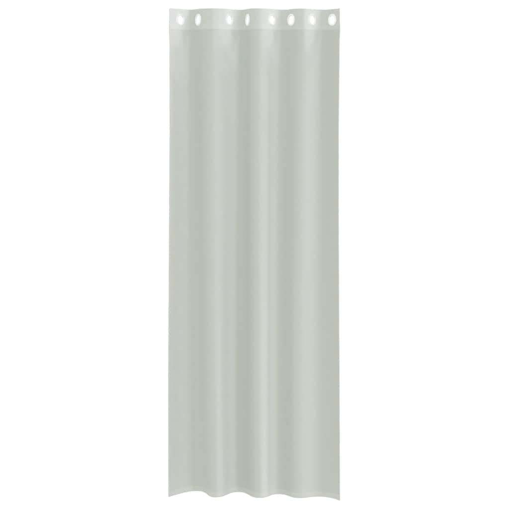 vidaXL Voile Vorhänge mit Ösen 2 Stk. Hellgrau 140x260 cm