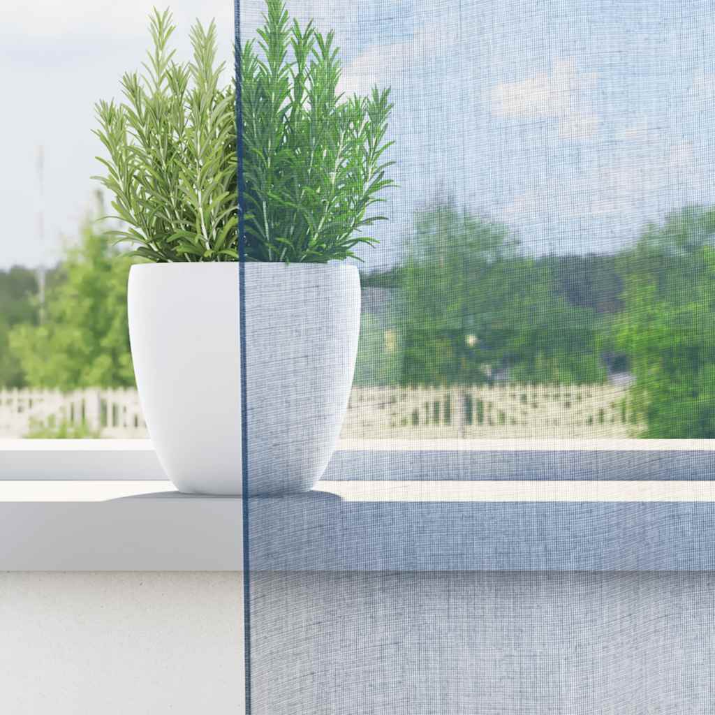 vidaXL Voile Vorhänge mit Ösen 2 Stk. Königsblau