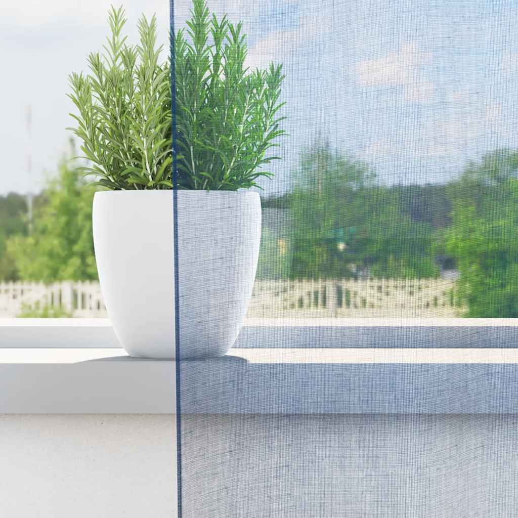 vidaXL Voile Vorhänge mit Ösen 2 Stk. Königsblau