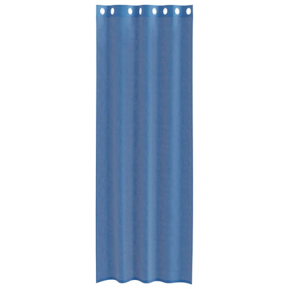 vidaXL Rideaux voilages à œillets 2 pcs Bleu roi