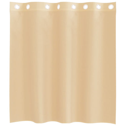 vidaXL Voile Vorhänge mit Ösen 2 Stk. Sandfarbe