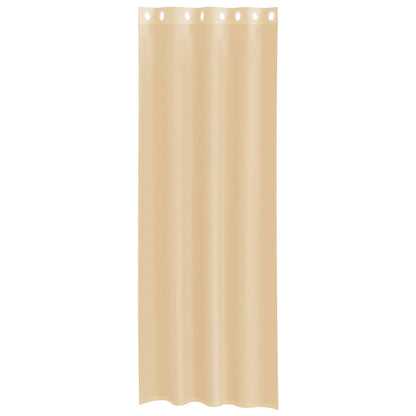 vidaXL Voile Vorhänge mit Ösen 2 Stk. Sandfarbe