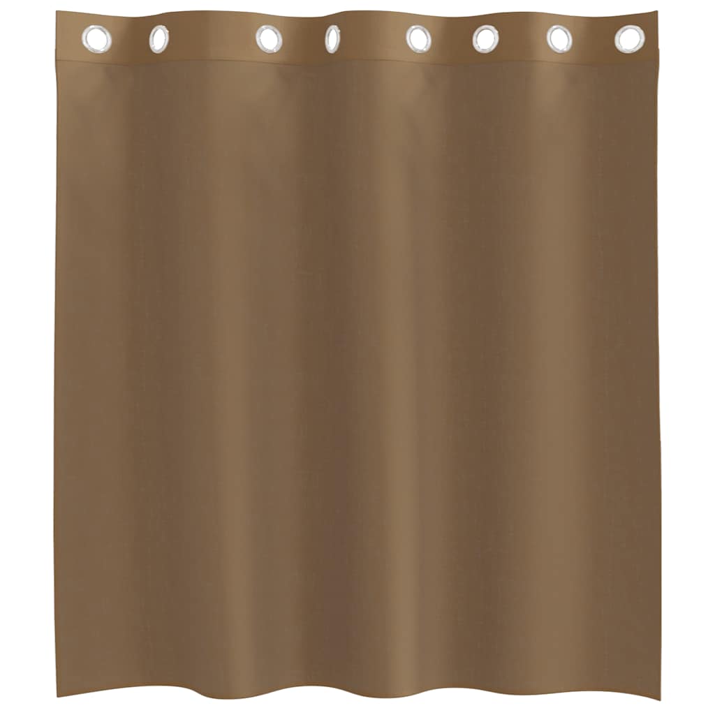 vidaXL Voile Vorhänge mit Ösen 2 Stk. Hellbraun