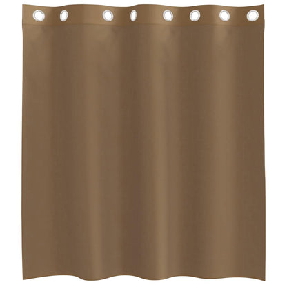 vidaXL Voile Vorhänge mit Ösen 2 Stk. Hellbraun