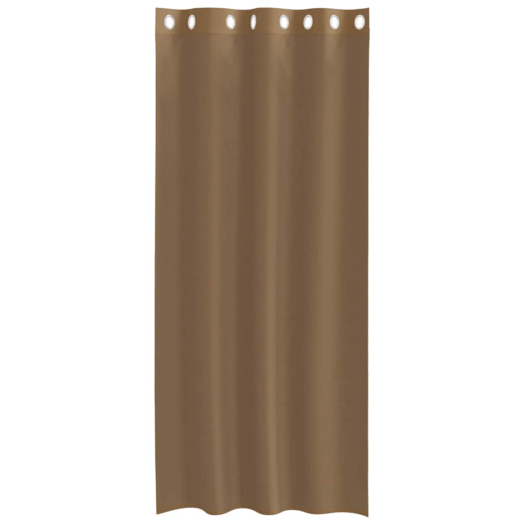 vidaXL Voile Vorhänge mit Ösen 2 Stk. Hellbraun