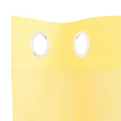 Voile Vorhänge mit Ösen 2 Stk. Gelb