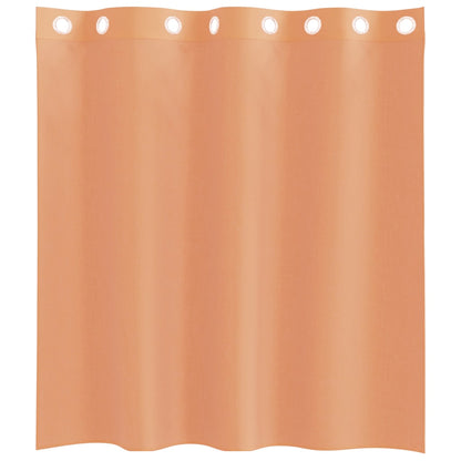 vidaXL Voile Vorhänge mit Ösen 2 Stk. Terrakotta