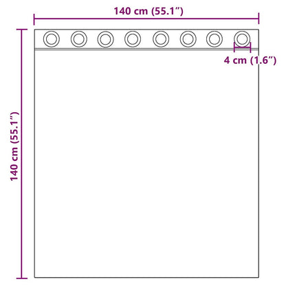 vidaXL Voile Vorhänge mit Ösen 2 Stk. Terrakotta
